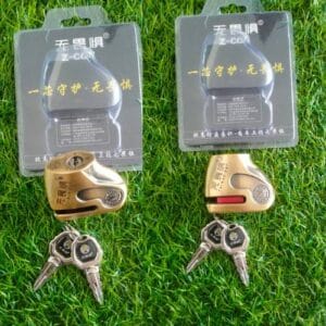 Z-Con Motorcycle Disk Lock - Heavy Duty Anti Theft Brake Lock with Alarm