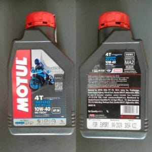 Motul 3000 4T Plus 10W-40 Engine Oil - Premium Mineral Oil for 4-Stroke Motorcyc